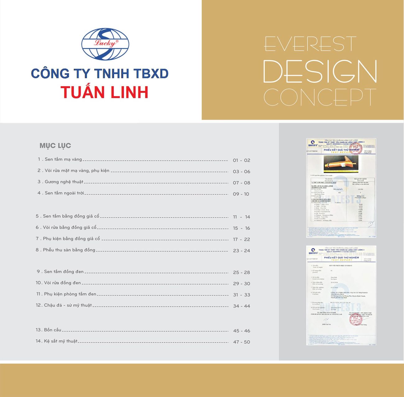 Thiết bị vệ sinh EVEREST Cổ Điển Catalogue và Bảng giá mới nhất /Page 